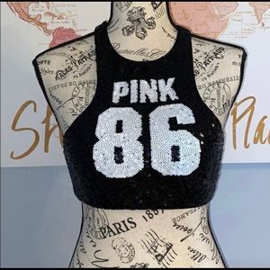 Sequin Victoria Secrets Pink 86 bikini top